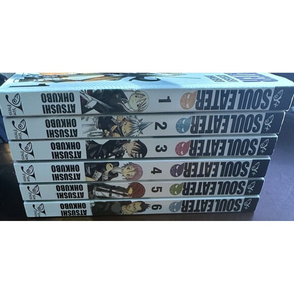 Soul Eater manga series by Atsushi Ohkubo Books 1-6 Reverse Cover Back to Front - Picture 1 of 15
